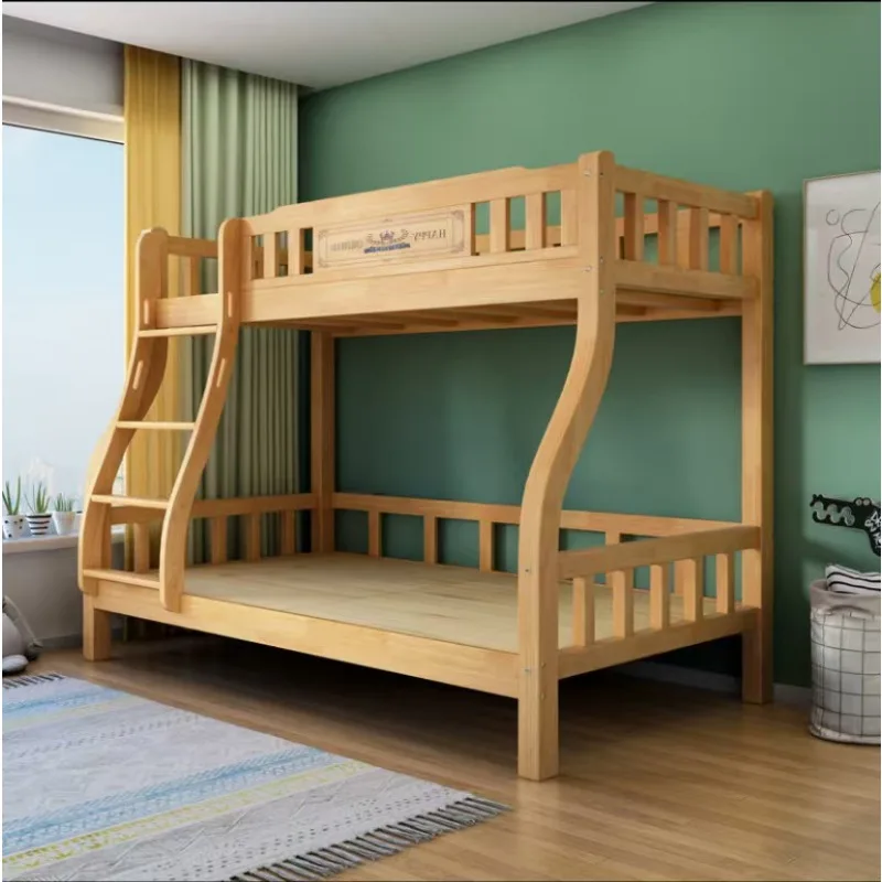 

Современная двухъярусная кровать с местом для хранения вещей для детей и родителей, для дома или гостиничной спальни