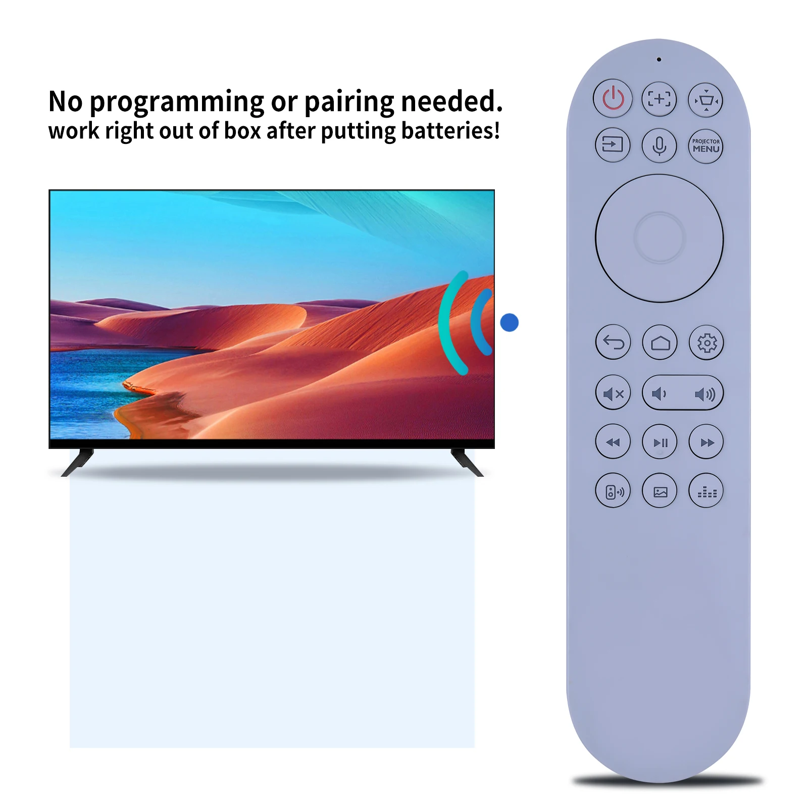 جهاز عرض مسرحي منزلي ذكي مع جهاز تحكم عن بعد ، 4K HDR ، RCI074 ، BenQ ، TK860i ، 3300lm