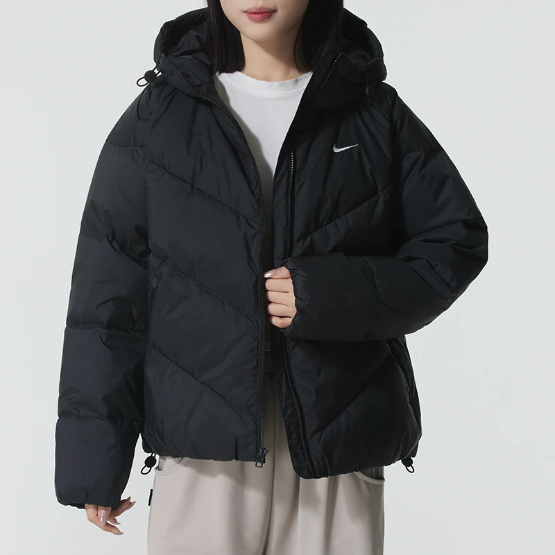 Nike Women's New Winter Outdoor Short Jacket, Windproof, Warm, Comfortable and Fashionable down Jacket Hv5236-010