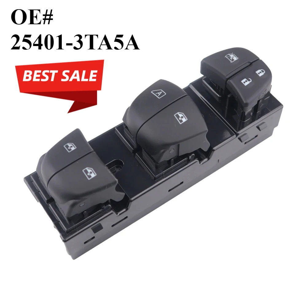 25401-3TA5A  for Nissan Juke Altima Rogue 2010 2011 2012 2013 2014 2015 2016 2017  Front Left Car Window Lifter Control Switch