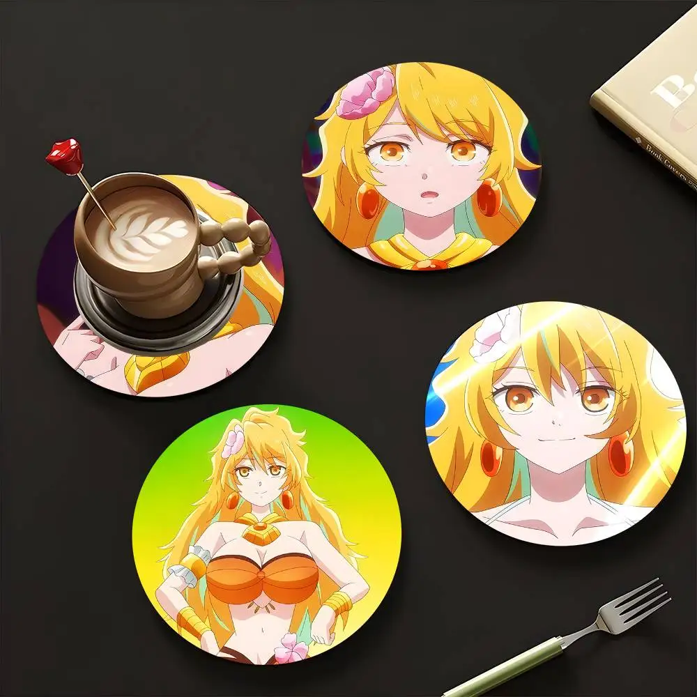 1pc Gore Kizetsu Yuusha to Ansatsu Hime Wooden Coaster Colour Printing Cup Mat Home Desk Decoration Gifts