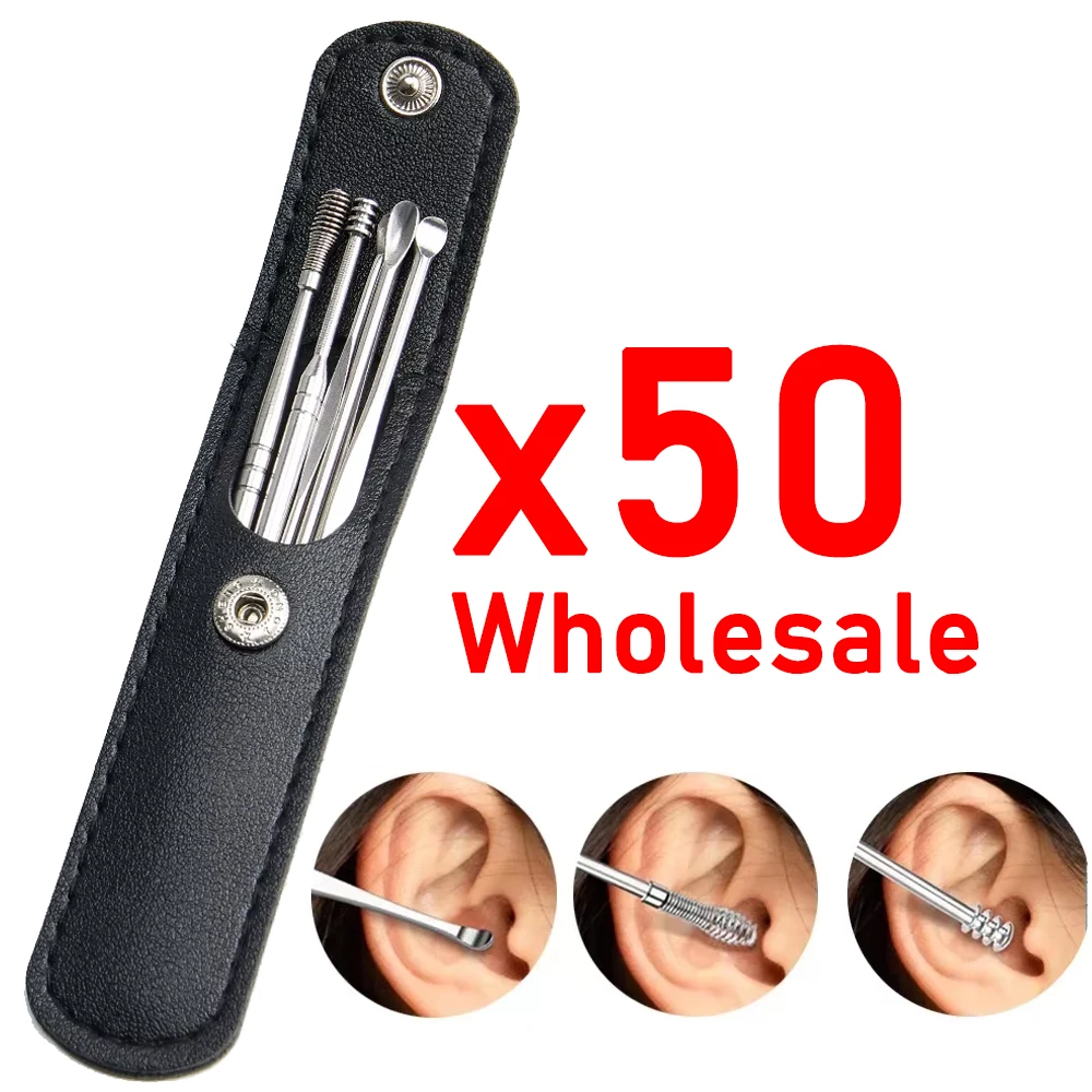 Wholesale 50 set Ear Wax Removal Kit Ear Cleaner 6 Pcs Mini Portable Ear Cleaner For Cleaning Collecting Ear Wax Remover