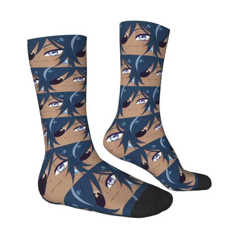 Kawaii Kaeya Alberich Genshin Impact Dress Socks Men Women Warm Fashion Anime Game Crew Socks