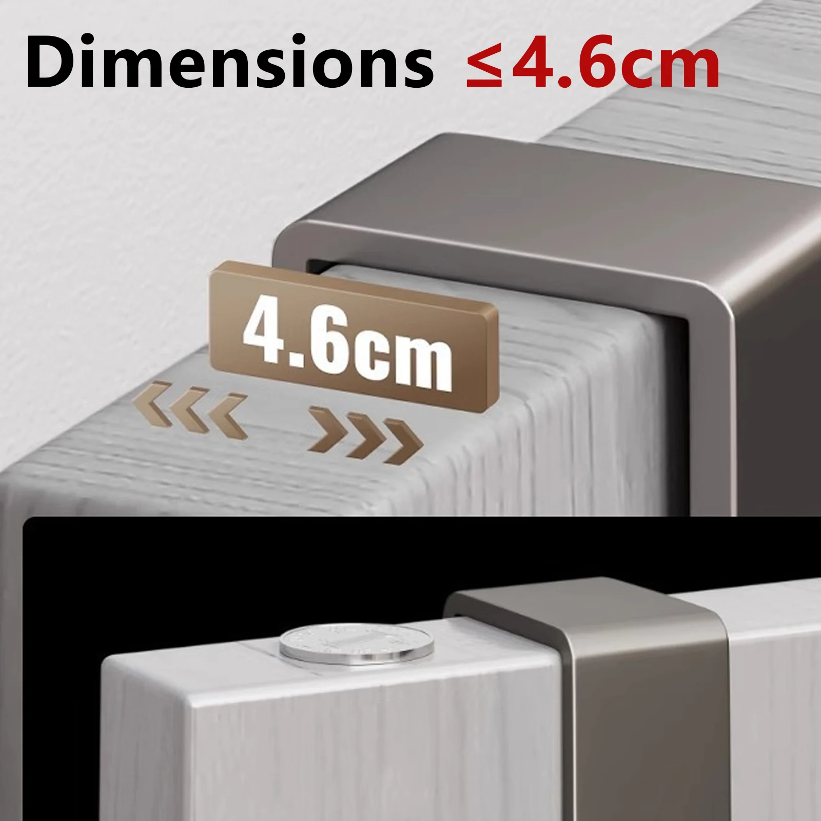Picture 7: Door Behind Hooks Storage Wall Hanging Bag Clothes  Hook Punch-free Hanger Bedroom Organizer Bathroom Kitchen Accessory