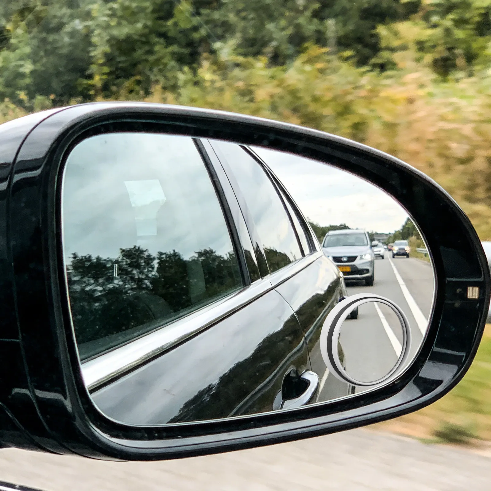 4Pcs Mini Convex Mirror for Car Blind Spot Detection Wide Angle Stick-on Side Mirror Auxiliary Rearview Lens Universal Fit Suv