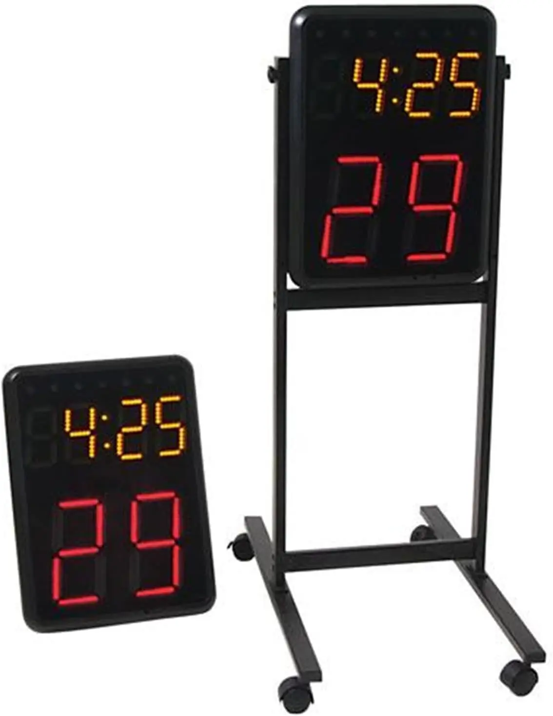 Indoor Wireless LED Display Basketball Shot Clocks 24 Seconds Remote Controller Game Timing Easy Court Equipment Black Long