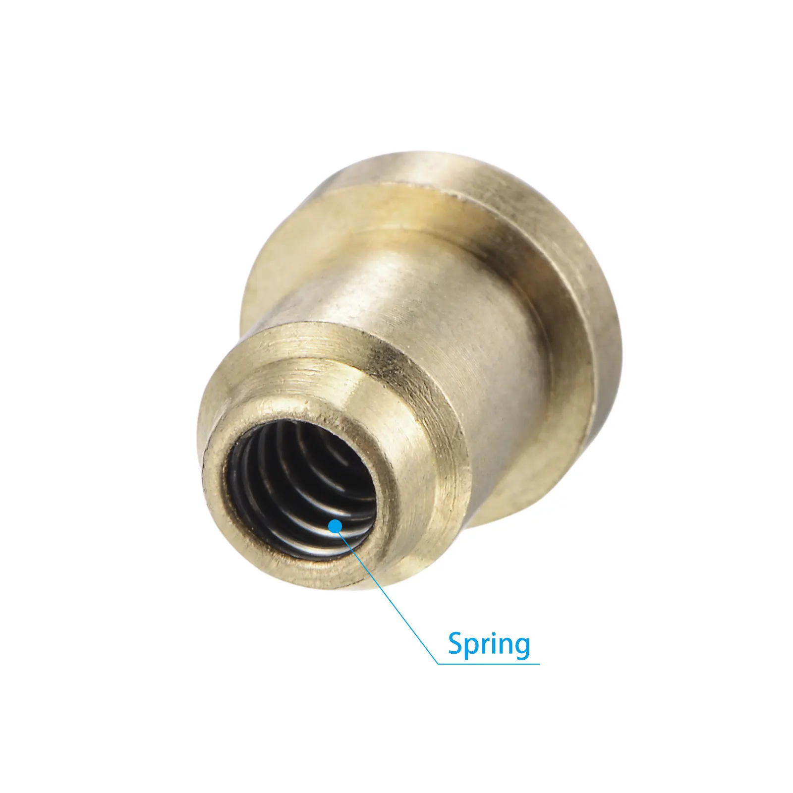 Uxcell 4Pcs Brass Push Button Flange Grease Oil Cup 6mm Ball Oiler for Lubrication System