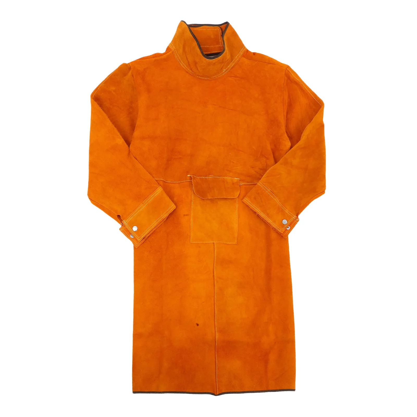 

Welding Protective Clothing Cowhide Wear-Resistant Heat Insulation Adjustable Straps Protective Welding Apron Welders Uniforms