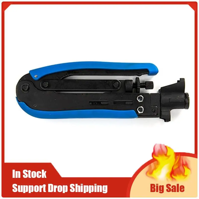 

A70U New F Connector Crimping Plier Wire Crimper RG59 RG6 Cable TV Crimper Tool Compression Tool