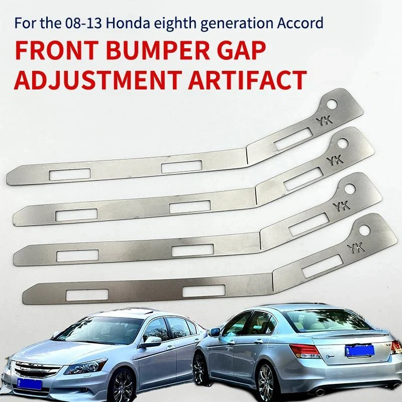 2Pcs Broken Reinforced Stainless Steel Metal Bracket For Accord 2008-2013 Front Bumper Repair Metal Plate Buckle