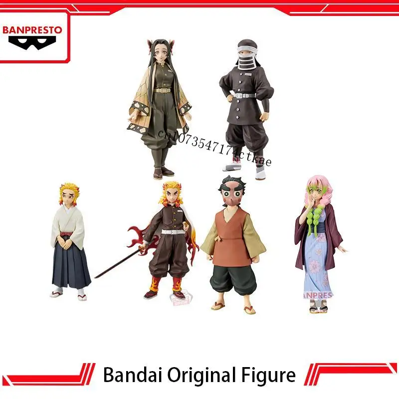 В наличии оригинальная фигурка Bandai Banpresto Demon Slayer Kanroji Mitsuri Rengoku Kyoujuro Kochou Kanae, коллекционные украшения для рабочего стола