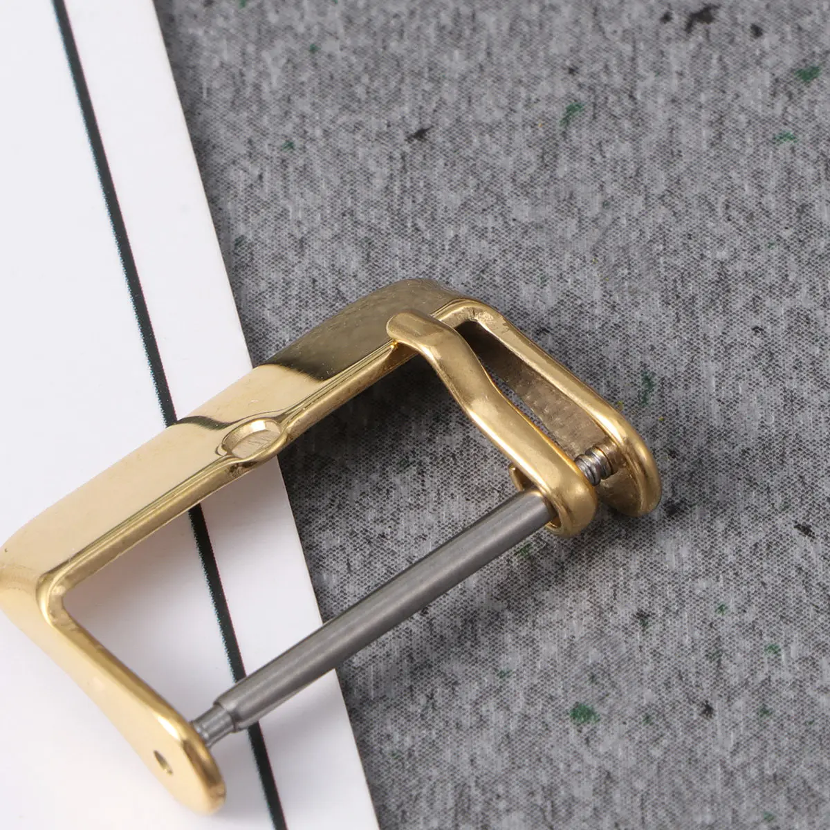 22mm Stainless Steel Watch Band Buckle Strong Clasp Easy Install Strap Replacement for Men Women Gold