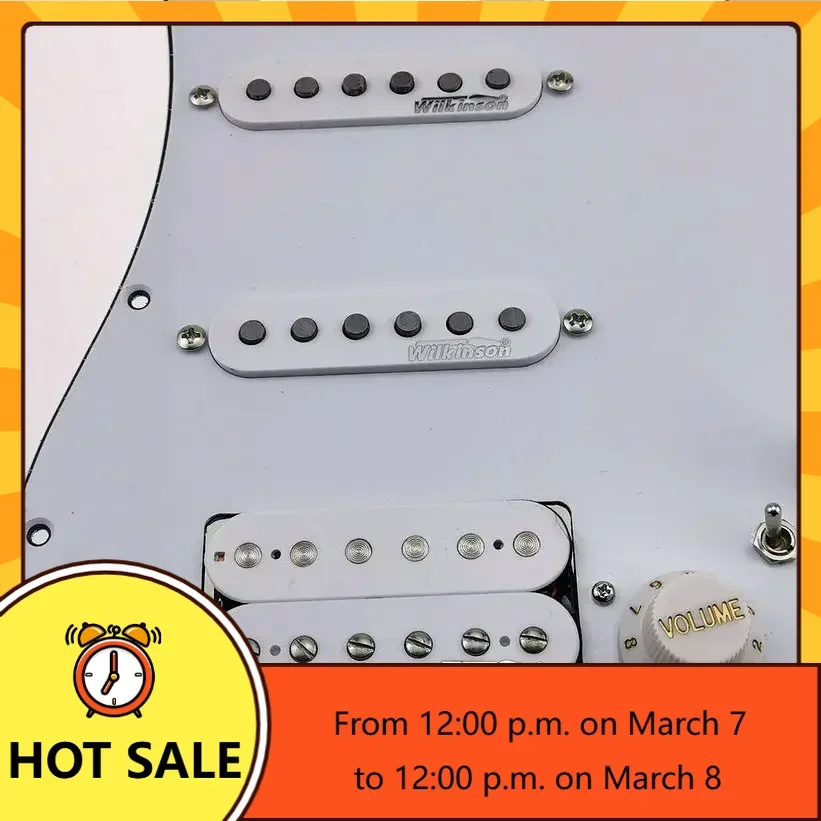 

Q-X- Music Store-Wilkinson Alnico5 7-Way type fully loaded pickguard AlNiCo Pickups Single coil SSH Pickups /1 Set