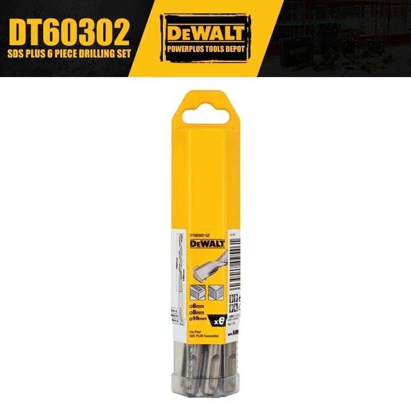 Dewalt dt60302 sds plus 6-teiliges Bohr set Zubehör für Elektro werkzeuge 6mm 8mm 10mm für Elektro hammer