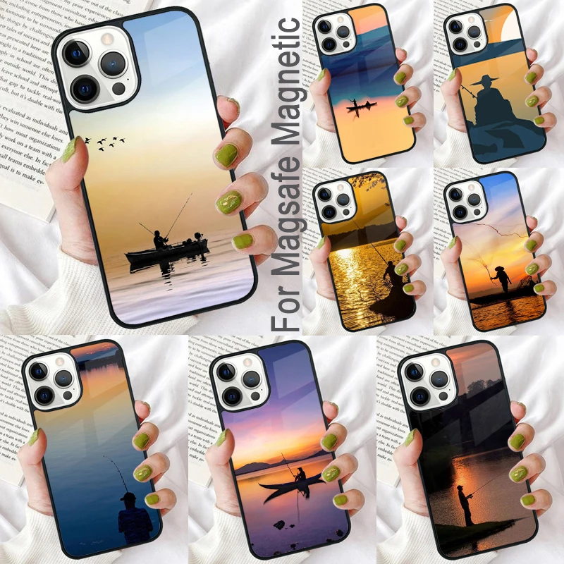 Hunting Quotes - 狩猟、釣り、夕日、ソフトフォンケース、iPhone 17 Air、16e Pro Max、15 Pro、13、14