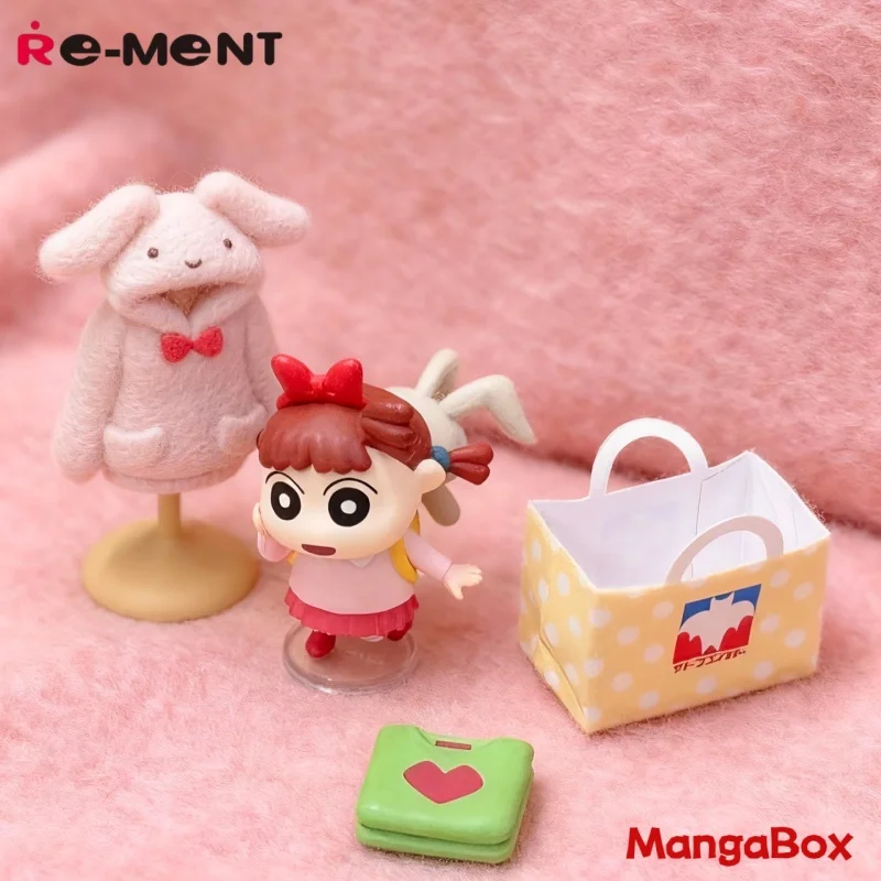 Re-Ment Crayon Shin Chan Miniature Collectible Figures - Sato Kuxiangtang Shopping Design Snack Handmade Collectors Toy