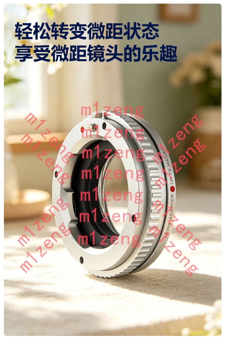 

Adjustable Macro Focusing adapter for leica lm m lens to Fujifilm fx XE1/2/3/4 xt1/2/3/4/5 XH2 xm5 xt10/20/30 xt200 xpro3 camera