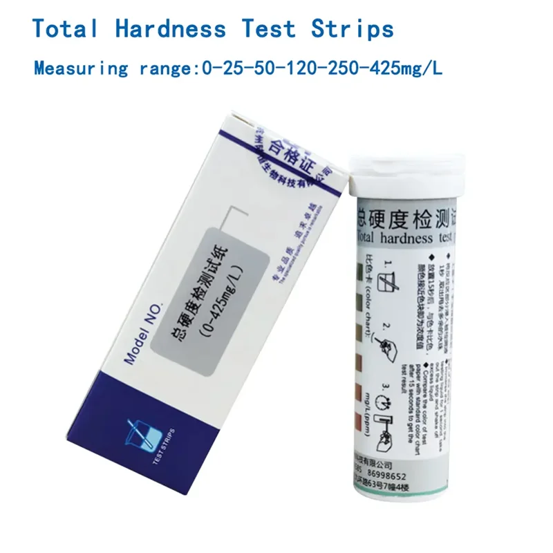 Hardness Test Kit Rapid Analysis Series Water Quality Test Kit Total Hardness Test Strips LH-1014