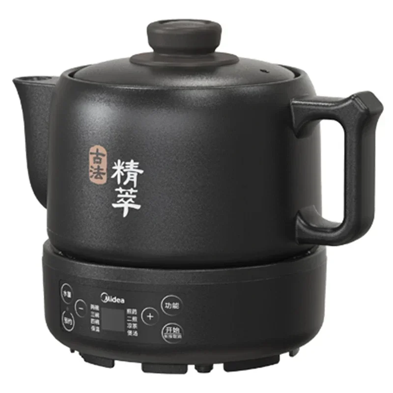 Olla de medicina de decocción, olla de medicina eléctrica dividida multifuncional totalmente automática para el hogar de 3L, olla de salud de medicina china de 4L