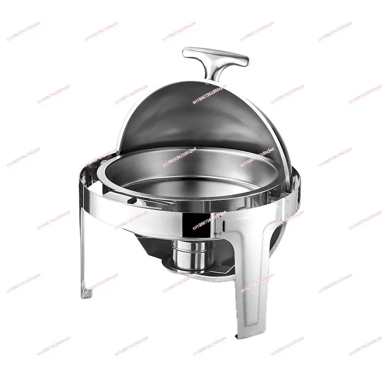 Full Flip Buffet Furnace, Thickened Stainless Steel Hotel Electric Breakfast Insulation Full Flip Buffet Furnace