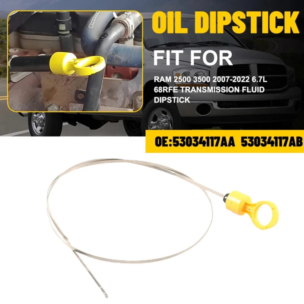 For RAM 2500 3500 2007-2022 6.7L 68RFE 53034117AA 53034117AB Car Engine Oil Transmission Fluid Indicator Dipstick Level Gauge