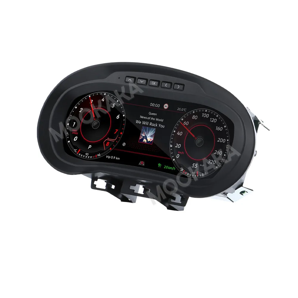 Car dashboard Auto Gauge For Volkswagen POLO 2012-2018 LCD Speed Meter Instrument Digital Cluster Dashboard Panel Linux system