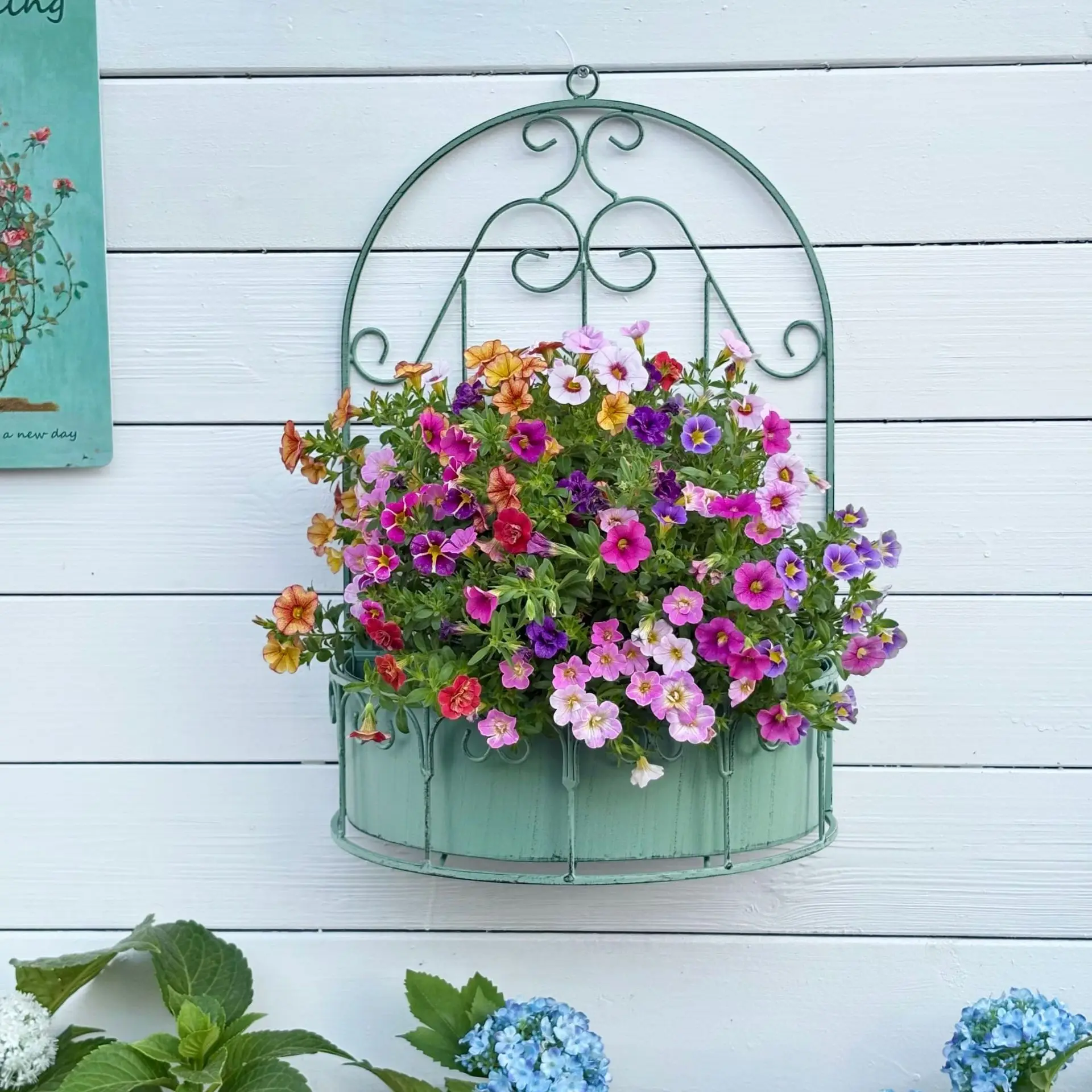 Temu cross-border balcony garden retro wrought iron disassembly