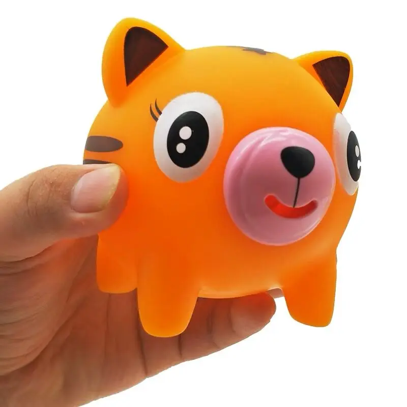 1/3pcs Funny Bear Pig Talking Toys Kids Child Tongue Out Tongue Voice Animal Stress Relieve Ball Games Decompression Squeeze Toy