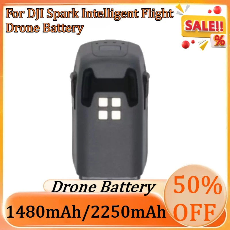 

New 11.4V 1480mAh Rechargeable Battery for DJI Spark Intelligent Flight Drone Battery High-Quality Aerial Camera Battery