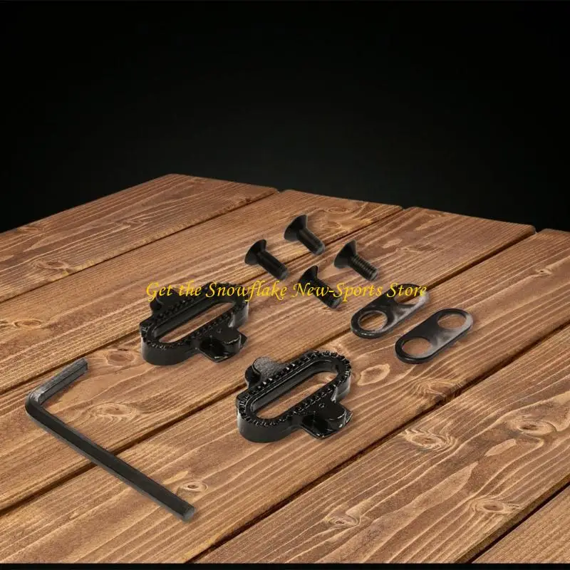 E56D Mountain Bike Shoe Cleats Set Bicycles Lock Pedals Bike Clipless Pedals Durability Cycling Accessories