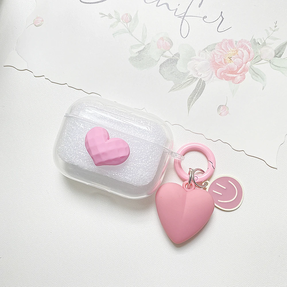 Für Lenovo LP40 Pro / LP6 / LP12 / LP5 / LP2 Klar Kopfhörer Fällen Hohe Qualität Mode Liebe TPU silikon Abdeckung Mit Keychain