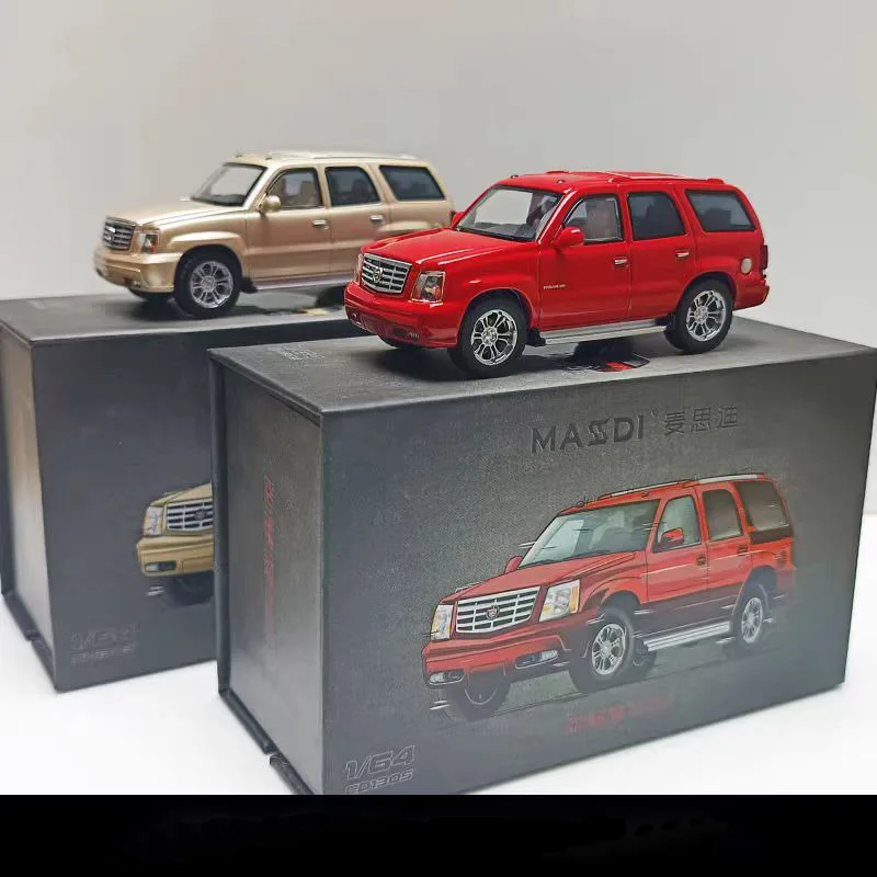 Massdi 1:64 2005 Escalade SUV Simulation Alloy Car Model Static Display Collectible Toy Gift Ornament Souvenir Decoration