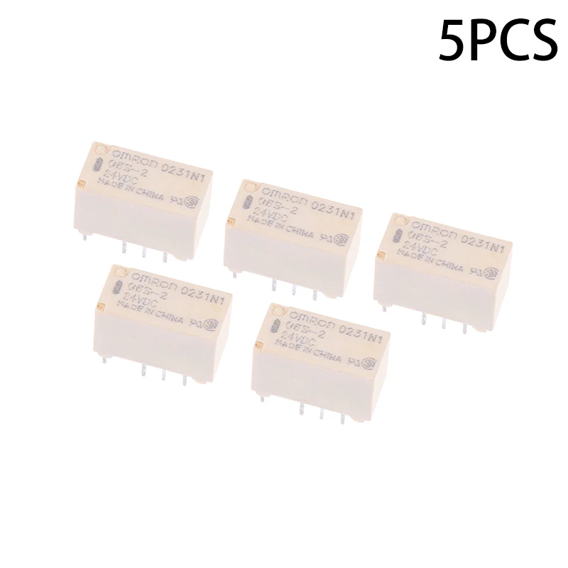 Hot  1 PCS Hot G6S-2 5VDC 12VDC 24VDC Signal Relay 8Pin DC 5V 12V 24V 2A Mini Signal Switch Relays