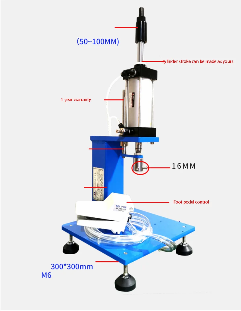 

SK-63F single column punching Small desktop puncher Rivet Paste Pneumatic Press machine