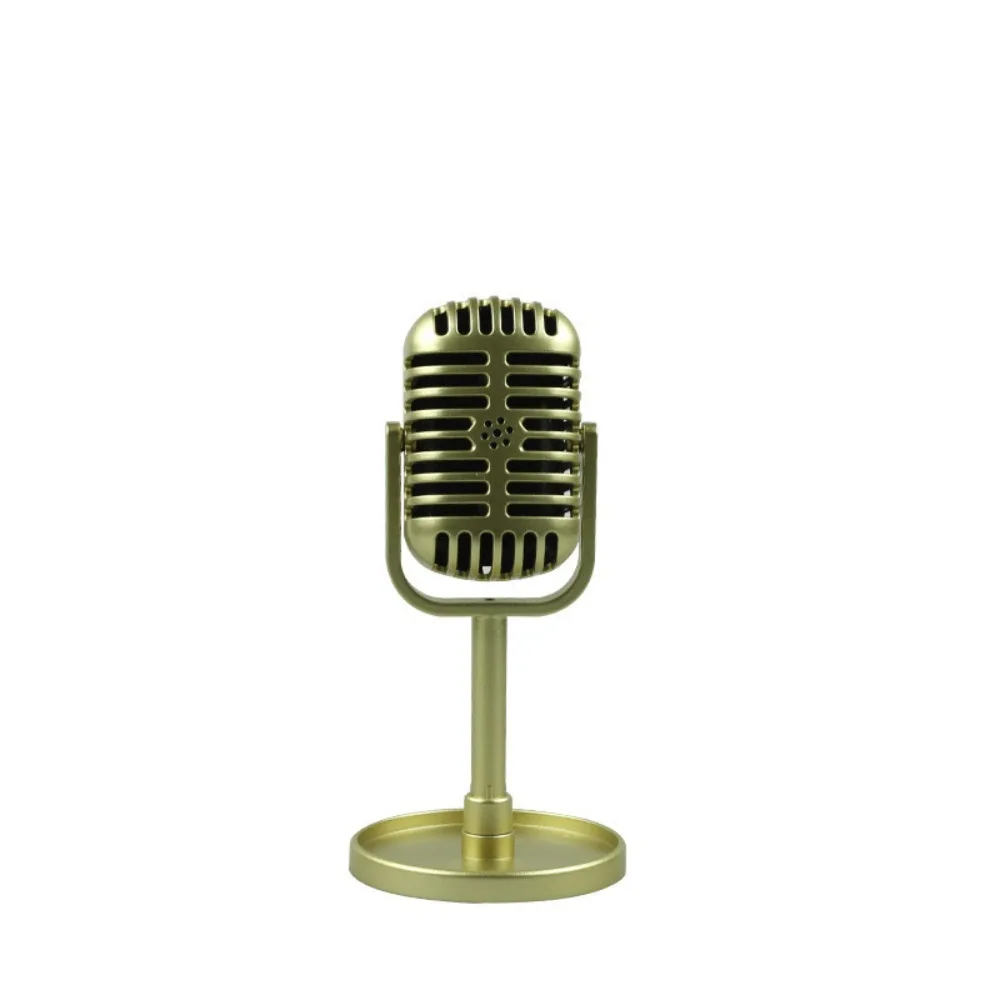 ABS Kids Prop Microphone Simulation Fake Design Non-Functional Prop Simulation Interview Mic Children Toy Mic ids Eloquence Show