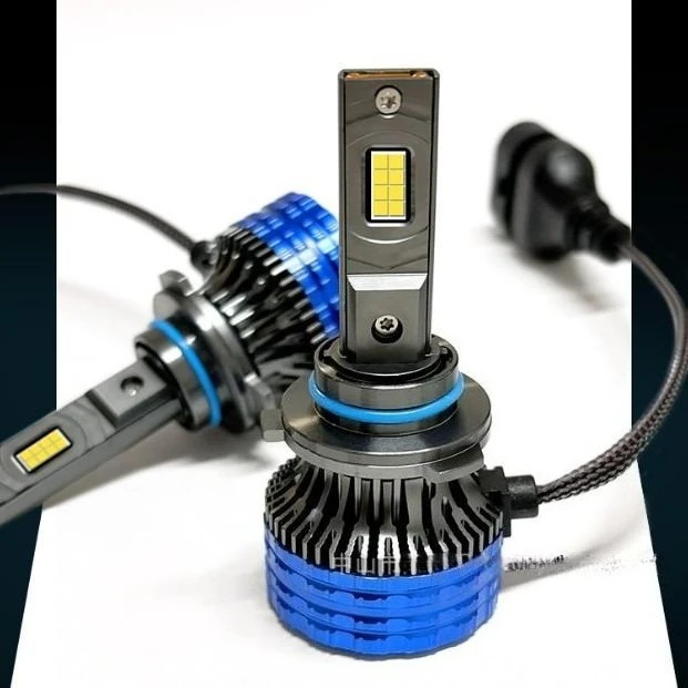 Super Bright Car LED Headlight Bulbs Dual Copper Tube Built-in High Low Beam H7 H11 H4 9005 Auto Lamps