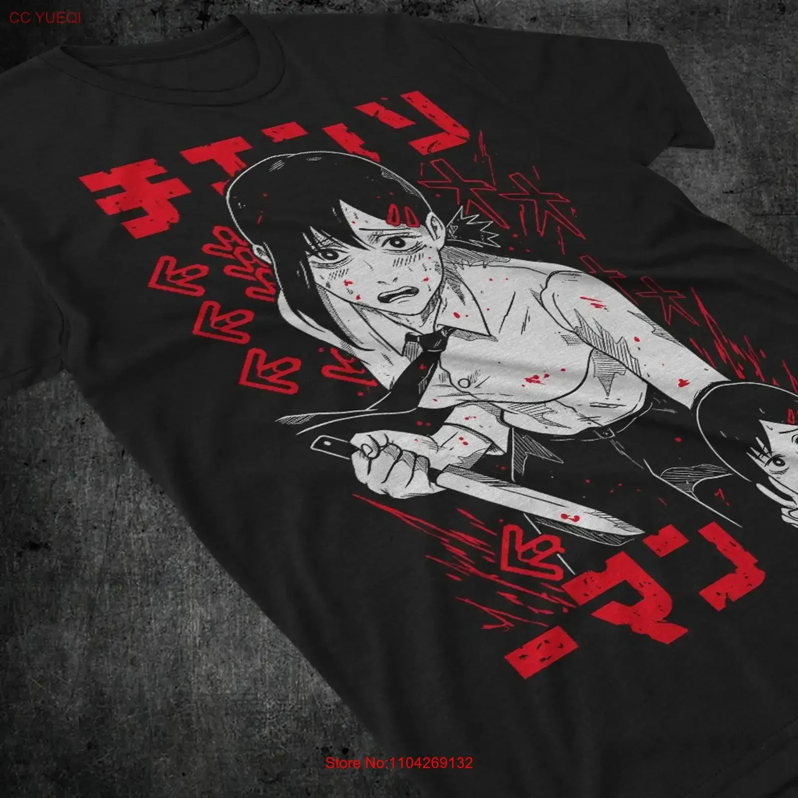 Kobeni T Shirt Denji Makima Chainsaw Man Pochita Horror Anime All Size vintage Washed Versatile Top For Everyday Wear Stylish