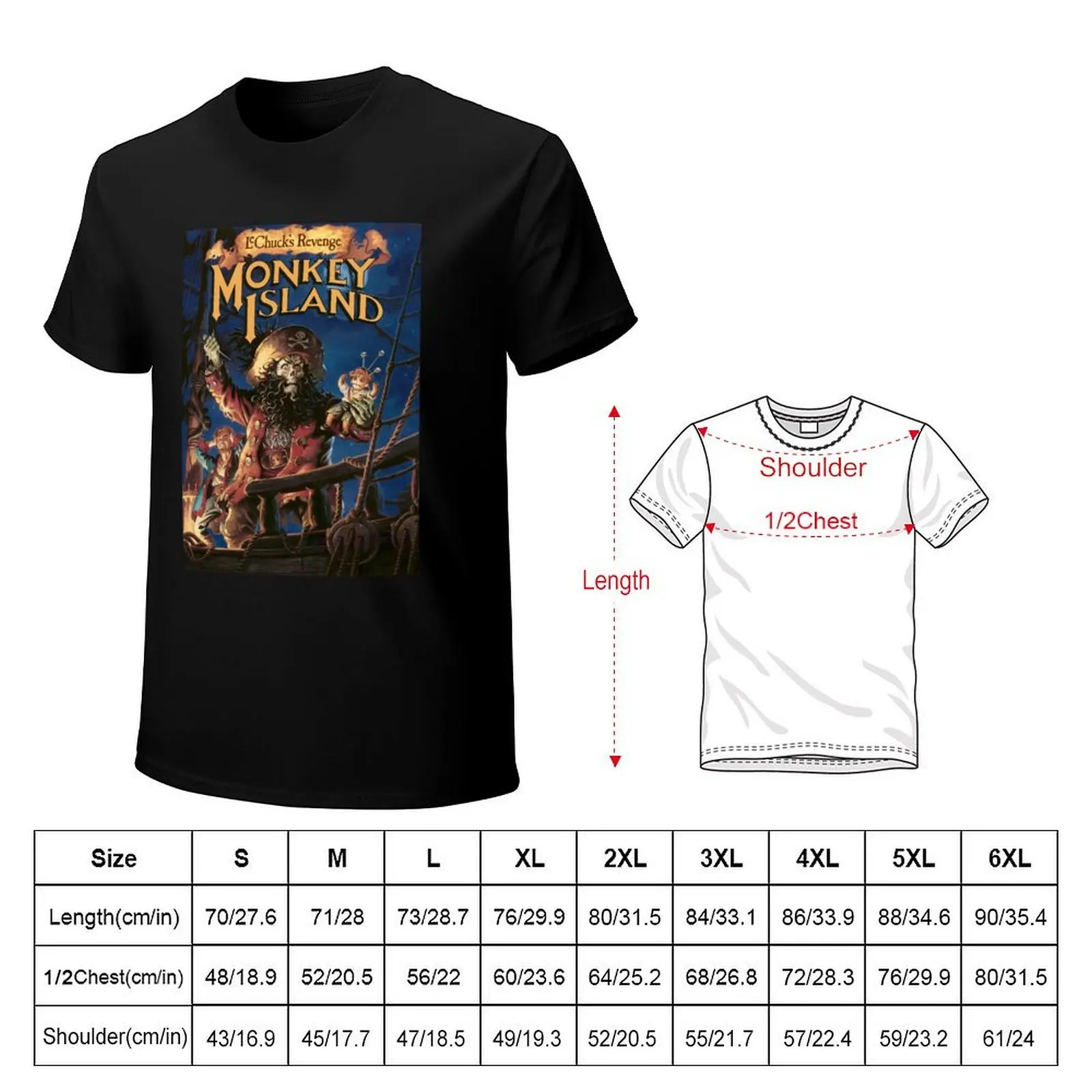 The secret of monkey island 2 T-Shirt Breathable Lightweight Summer Top