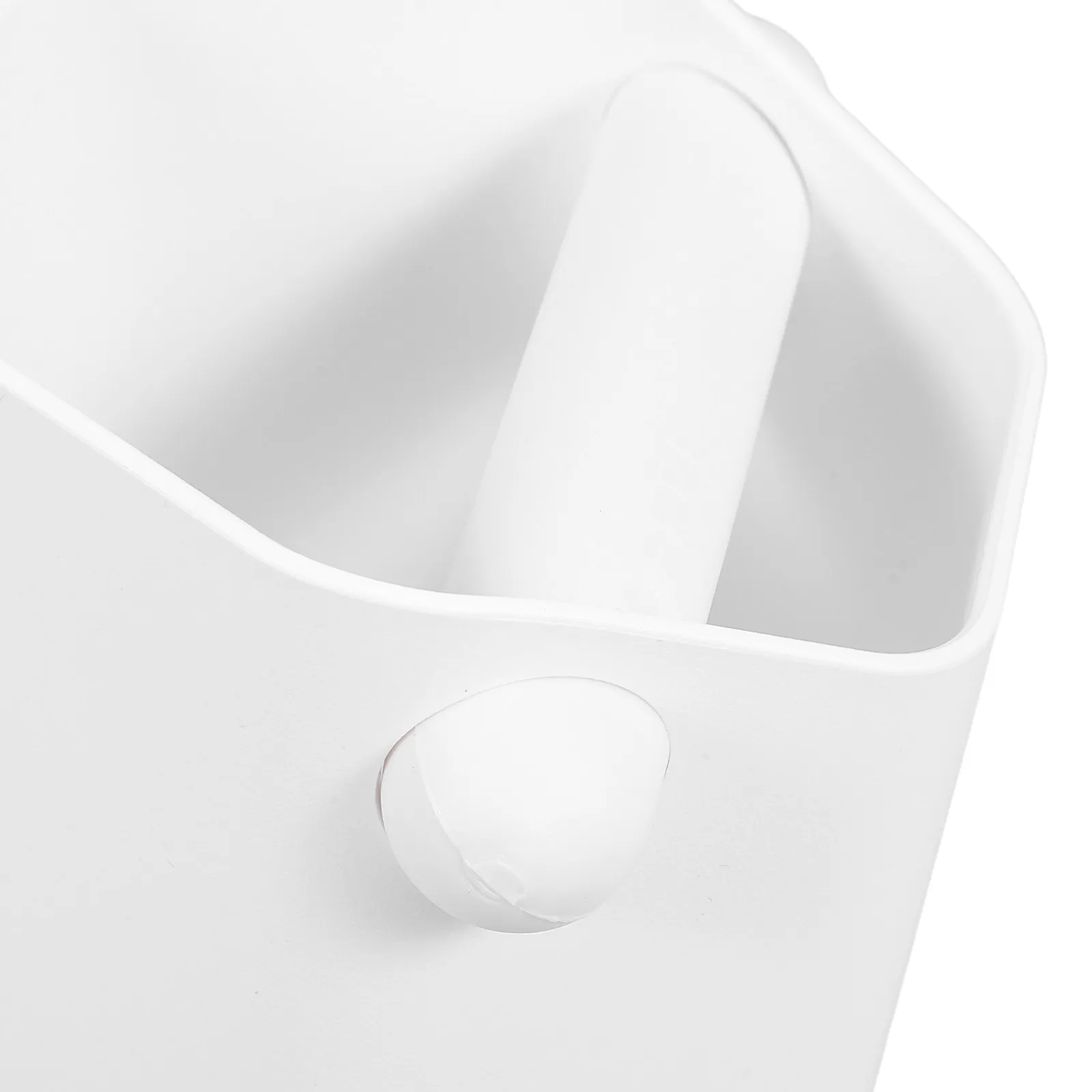 Espresso Knock Box 580ml White Spill-Resistant Wide Mouth Coffee Grounds Disposal Bin for Home & Cafe Countertop