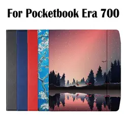 7 Inch Magnetic Protective Case Wear-resistant Leather E-Reader Case Shockproof for Pocketbook Era 700 Auto Sleep/Wake