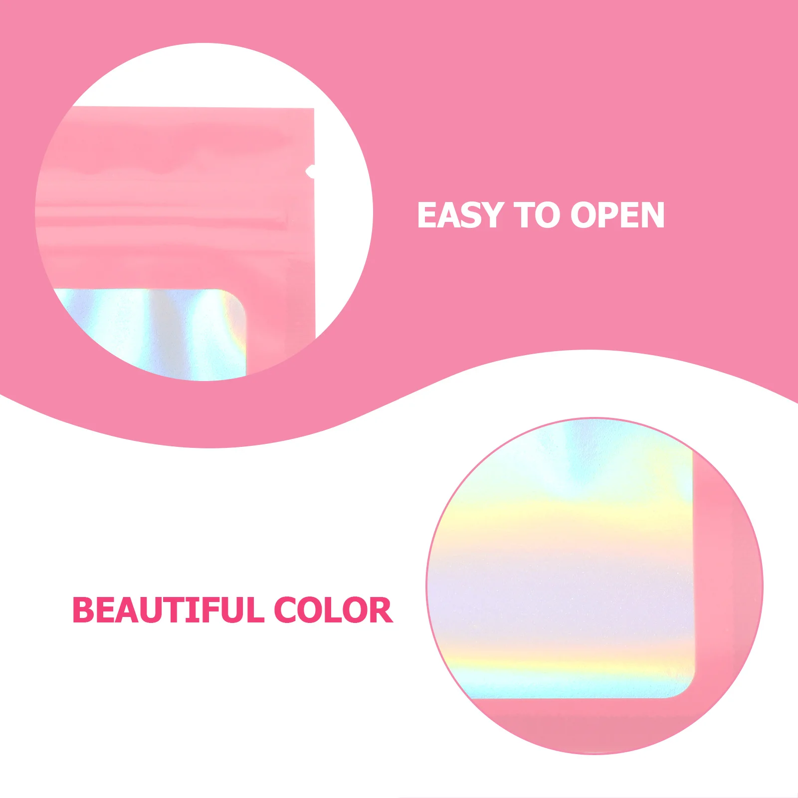 

100Pcs Colored Gift Packaging Bags Self Sealing Portable Jewelry Storage Small Beads Charms Necklace Earring Bags