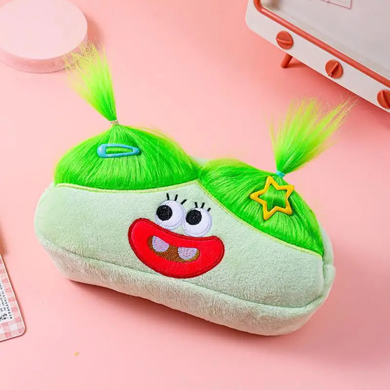 Женский карандаш для школы, милый женский карандаш, эстетический мультяшный пенал для ручек, сумка для хранения канцелярских принадлежностей, органайзер для карандашей