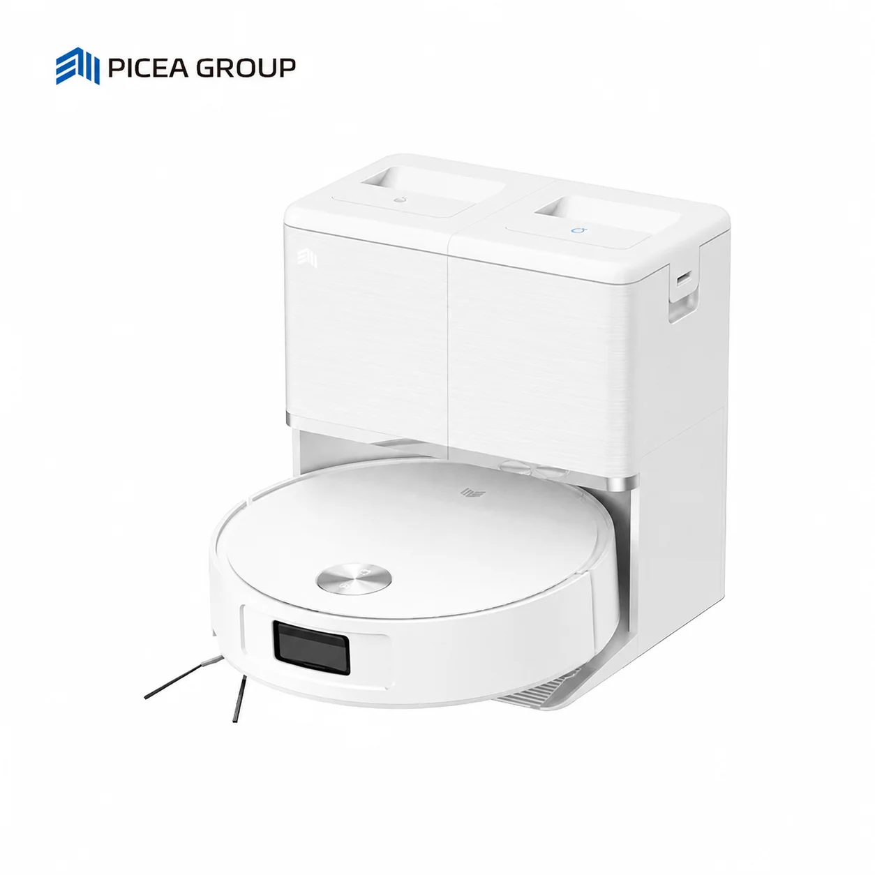 Custom Logo 1L Dust Bag Wash Dock Hot Air Drying And Auto Mop Washing Ultrasonic + Al Recognition Of Carpets Robot Vacuum