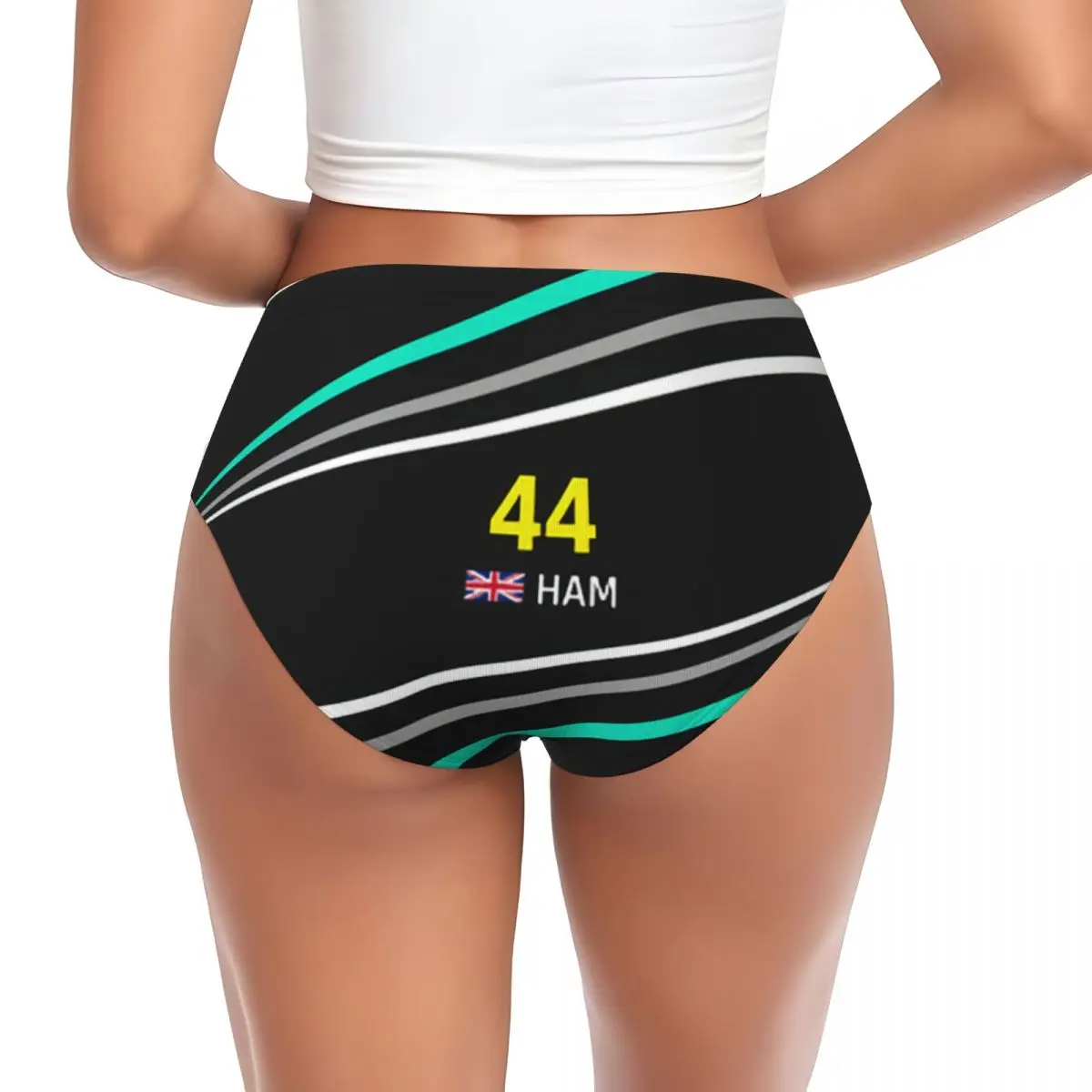 Custom Womens Hamiltons 44 HAM Sport Car Driver Racing Panties Comfort Briefs Underwear