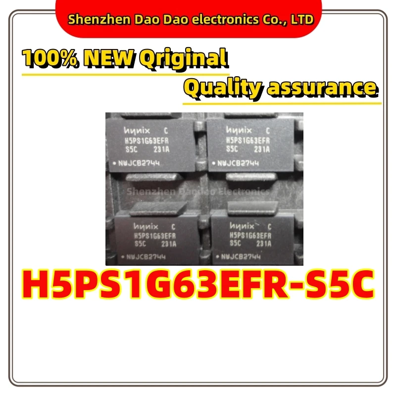 

10Pcs H5PS1G63EFR-S5C FBGA-84 memory brand new original