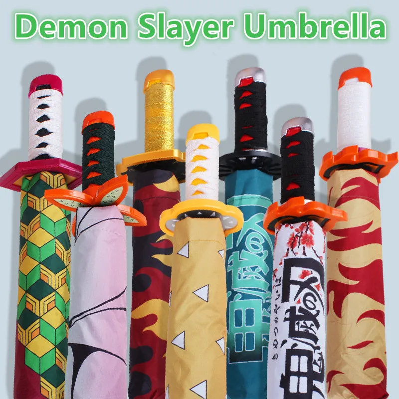 

Anime Umbrella Cosplay Props Hilt Knife Holder Triple Folding Sun Umbrella Cartoon Cute Fashion Anime Products