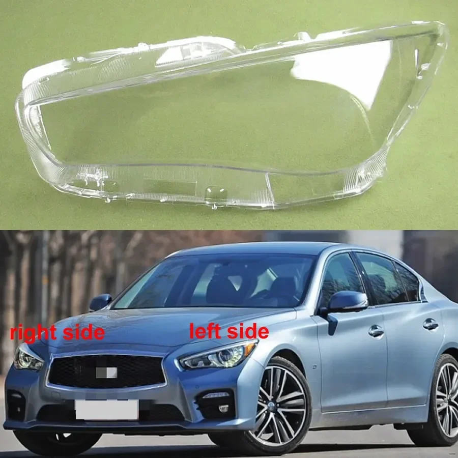 

For Infiniti Q50 Q50L 2013-2019 Headlight Cover Transparent Lampshade Lamp Case Headlamp Shell Plexiglass Replace Original Lens