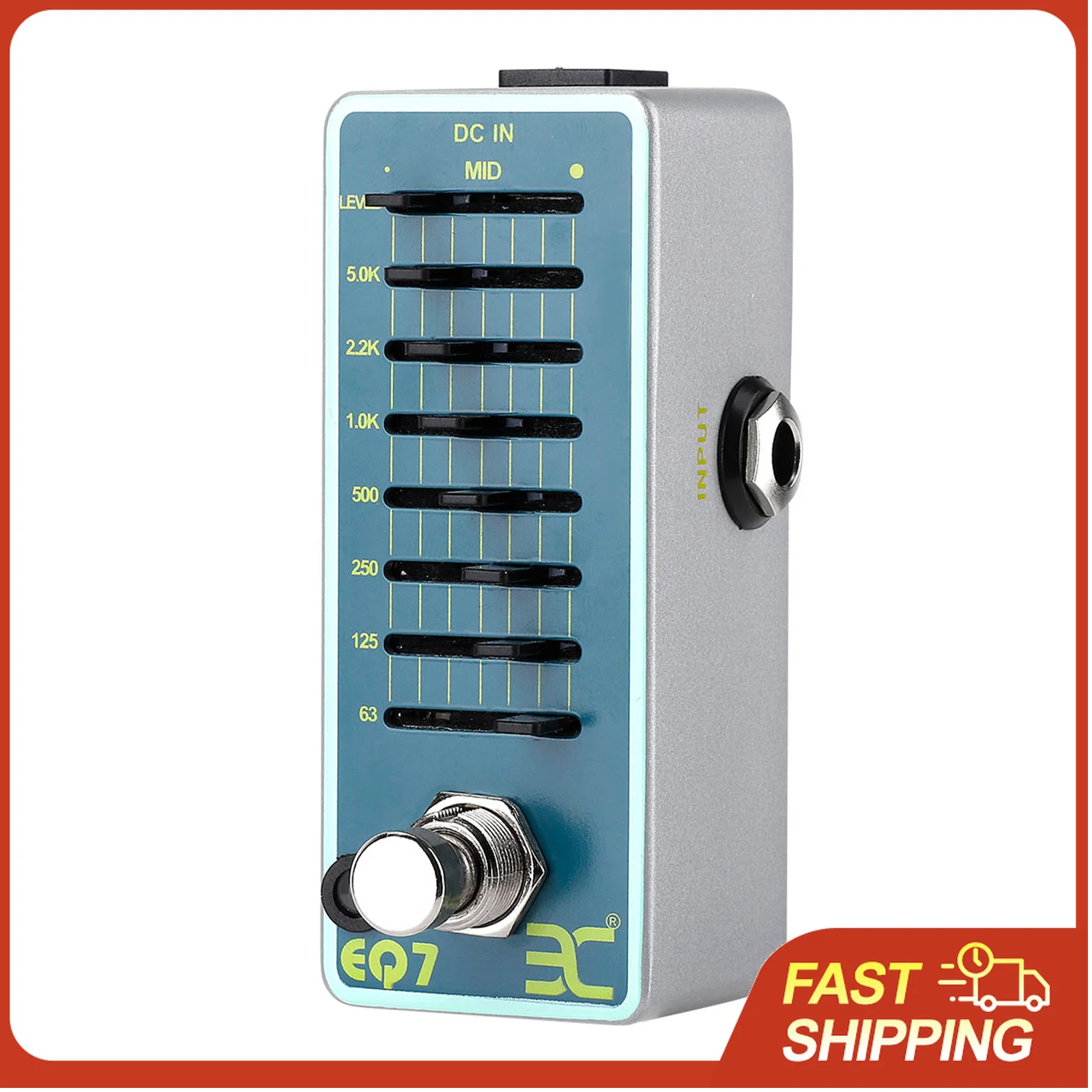 

Гитарная педаль-эквалайзер ENO EX EQ7, 7-полосный эквалайзер, цельнометаллический корпус, True Bypass, в комплекте с небольшим чехлом для удобного хранения