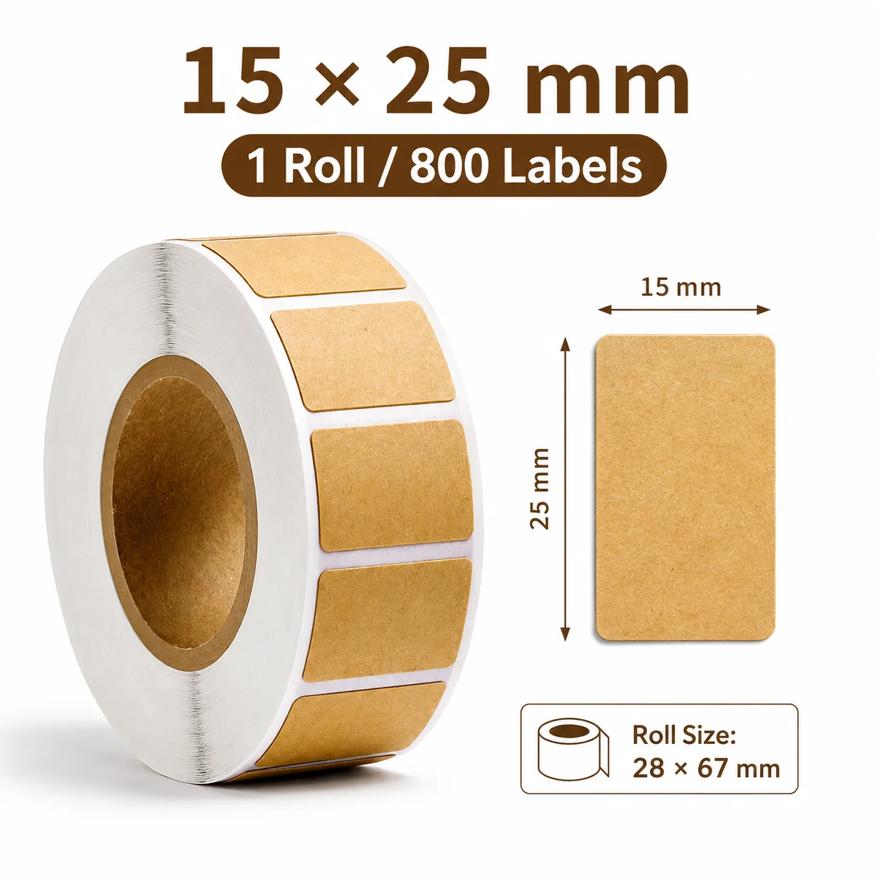 260-800개 크라프트 접착 라벨, 캔닝 병용 스티커 - Sticker Label Roll 리뷰 및 가격