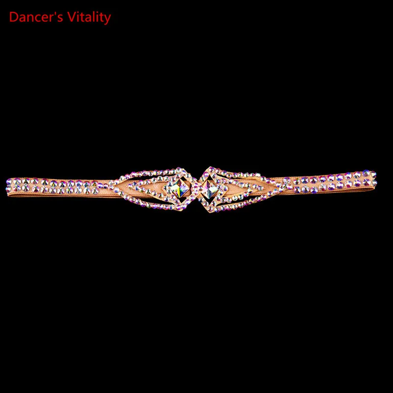 Cinturón de cintura de diamantes de imitación para mujer, accesorios de danza del vientre, joyería de cadena corporal, cinturón de danza del vientre